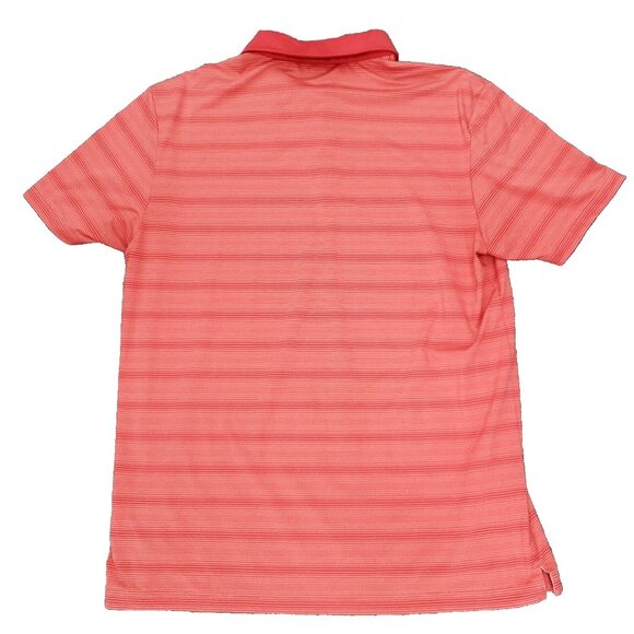 Ping Sensor Cool Polo Shirt Mens Medium Red Stretch Short Sleeve Striped - Picture 5 of 8
